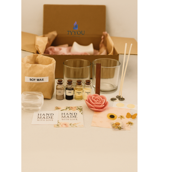 DIY Candle Making Kit – Complete Soy Wax Set with Jars, Fragrances, and Accessories - Image 4