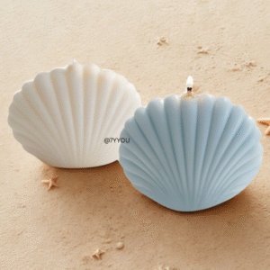 Seashell Bliss Candles Ocean White & Baby Blue, starting at just Rs. 39/-
