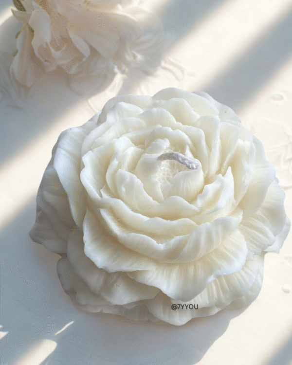 Roselle Flower Candle – Set of 3 | Luxe Bloom Bundles (Assorted Pastel Colors) - Image 5